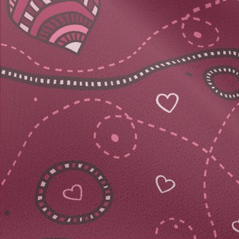 Line Love And Dotted Line Chiffon
