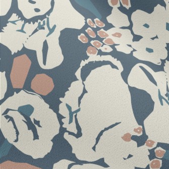 Abstract Modern Flowers Chiffon