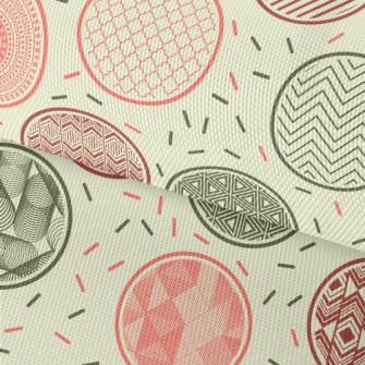 Geometric Pattern Round Waterproof Oxford