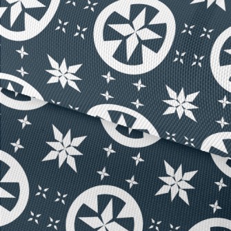 Star Pattern And Circle Waterproof Oxford