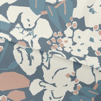 Abstract Modern Flowers Waterproof Oxford