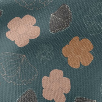 Elegant Hand Painted Flowers Waterproof Canvas