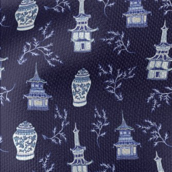 Chinese Blue And White Porcela Waterproof Canvas