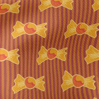 Orange Halloween Candy Waterproof Canvas