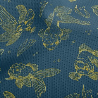 Golden Line Goldfish Athletic Mesh Flat Back