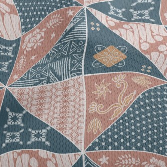 Beautiful Batik Pattern Athletic Mesh Flat Back