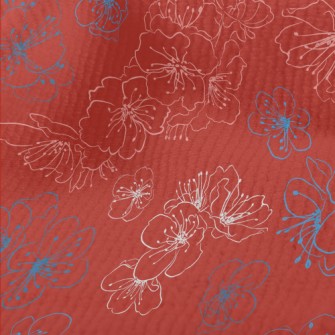 Simple Lines Cherry Blossom Terry