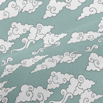 Cute Cartoon Blue Sky Performance Linen