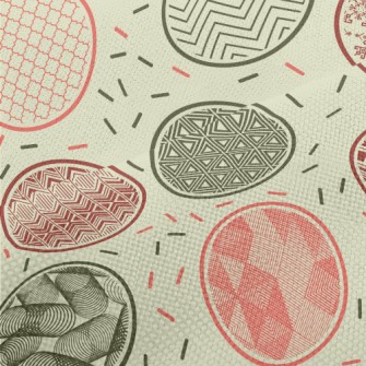 Geometric Pattern Round Performance Linen