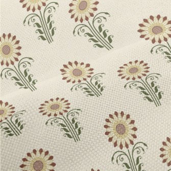 Retro Cartoon Sunflower Performance Linen
