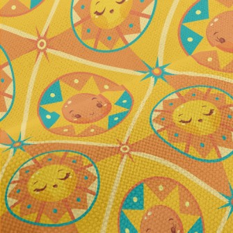 Cute Cartoon Sun Performance Linen