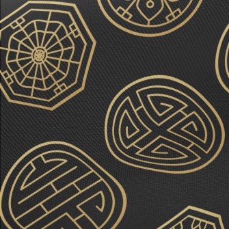 Chinese Traditional Symbols Twill