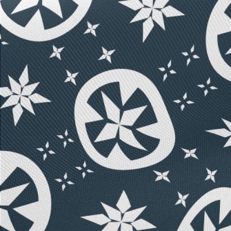 Star Pattern And Circle Twill
