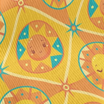 Cute Cartoon Sun Standard Corduroy