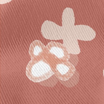 Hand Drawn Small Flower Doodle Standard Corduroy