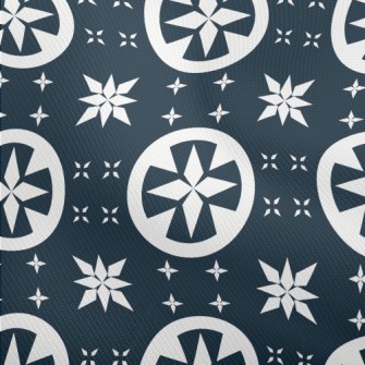 Star Pattern And Circle Dobby