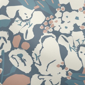 Abstract Modern Flowers Dobby