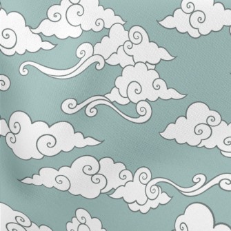 Cute Cartoon Blue Sky Stretch Ponte
