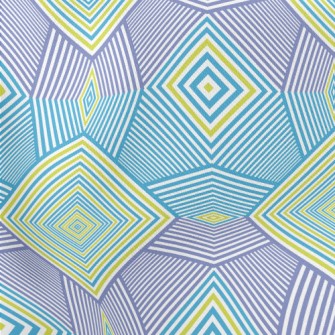 Colorful Modern Polygonal Stretch Ponte