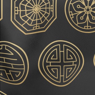 Chinese Traditional Symbols Stretch Ponte