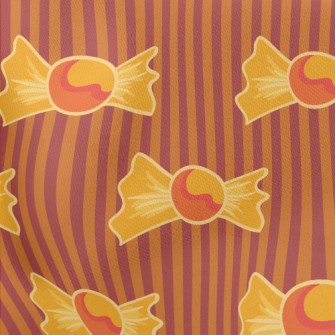 Orange Halloween Candy Stretch Ponte
