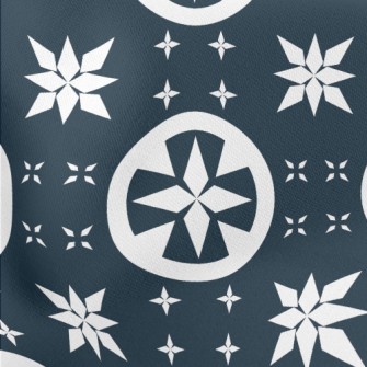 Star Pattern And Circle Stretch Ponte