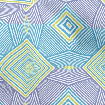 Colorful Modern Polygonal Micro Fleece
