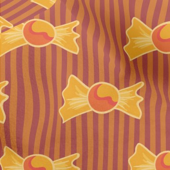Orange Halloween Candy Micro Fleece