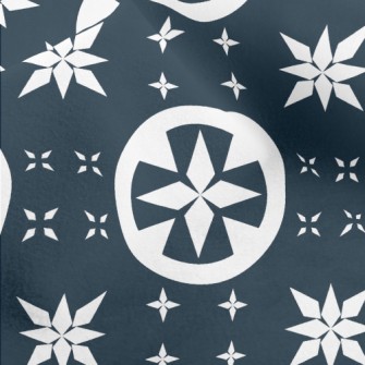 Star Pattern And Circle Micro Fleece