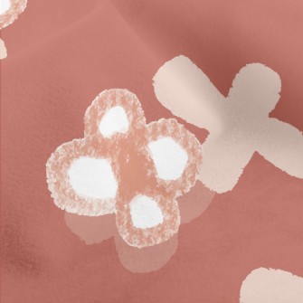 Hand Drawn Small Flower Doodle Micro Fleece
