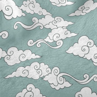 Cute Cartoon Blue Sky Minky
