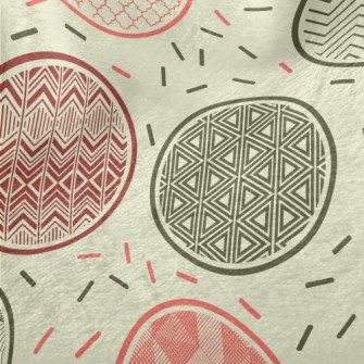 Geometric Pattern Round Minky