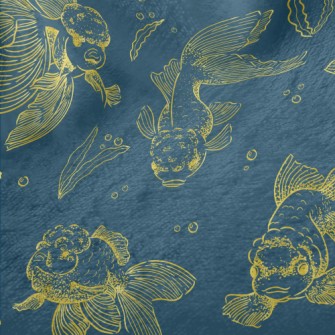 Golden Line Goldfish Minky