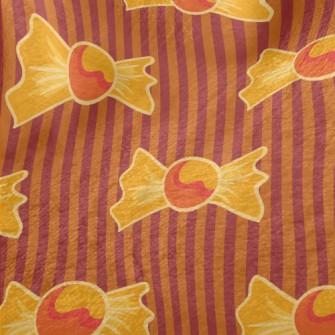 Orange Halloween Candy Minky