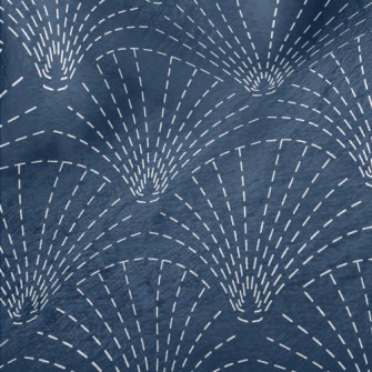 Traditional Sashiko Embroidery Minky