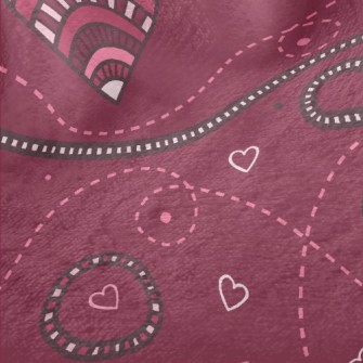 Line Love And Dotted Line Minky