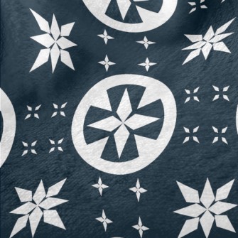Star Pattern And Circle Minky