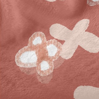 Hand Drawn Small Flower Doodle Minky