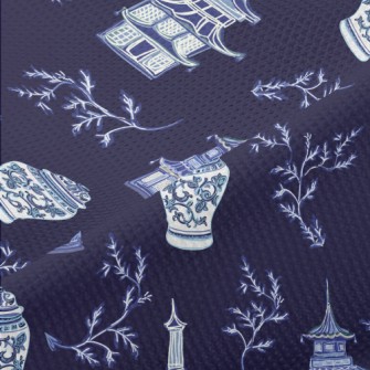 Chinese Blue And White Porcela Piqué