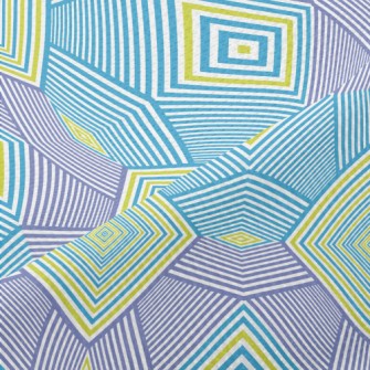 Colorful Modern Polygonal Piqué