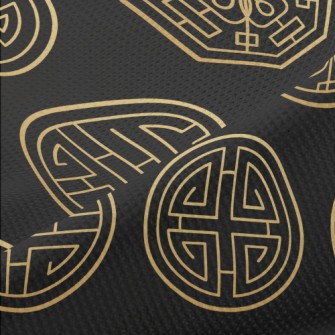 Chinese Traditional Symbols Piqué