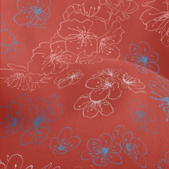 Simple Lines Cherry Blossom Lightweight Performance Linen
