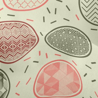 Geometric Pattern Round Lightweight Performance Linen
