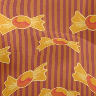 Orange Halloween Candy Lightweight Performance Linen
