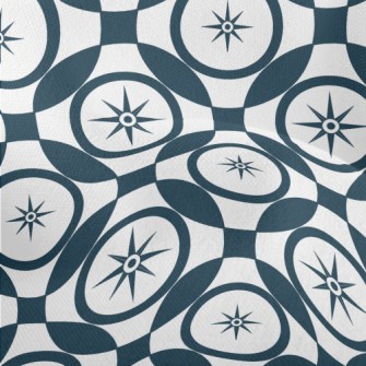 Compass And Intersecting Circl Lightweight Performance Linen