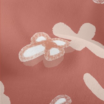 Hand Drawn Small Flower Doodle Lightweight Performance Linen