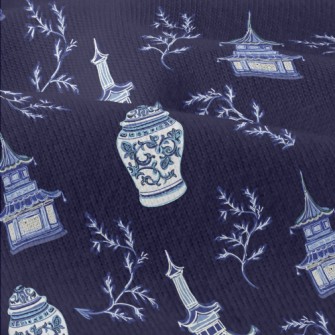 Chinese Blue And White Porcela Modern Jersey