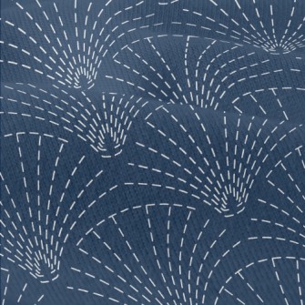 Traditional Sashiko Embroidery Modern Jersey