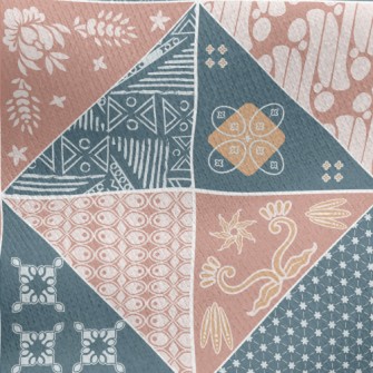 Beautiful Batik Pattern Jersey Backed Fleece