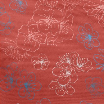 Simple Lines Cherry Blossom Pongee